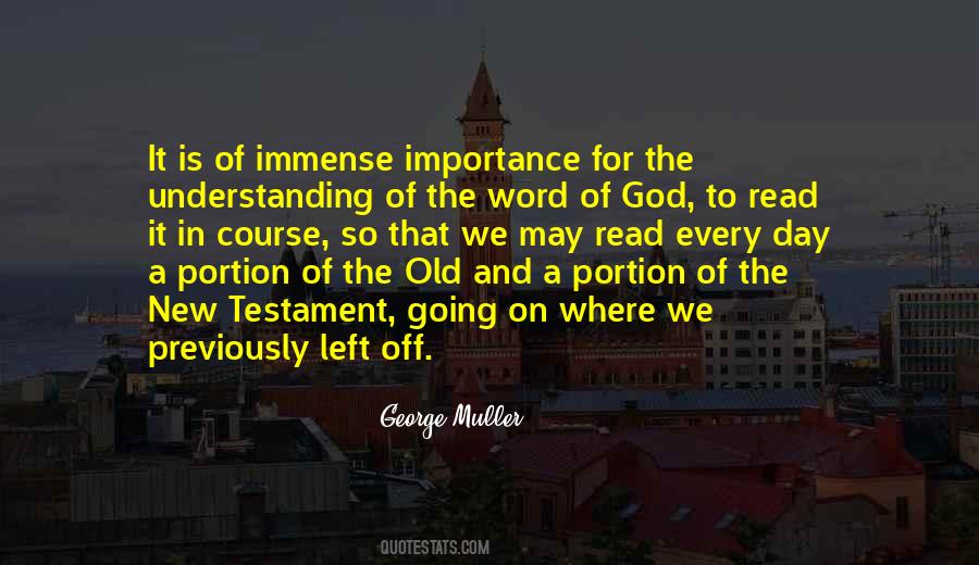 Importance Of God Quotes #1612095