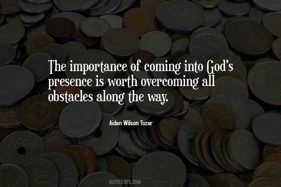 Importance Of God Quotes #550222