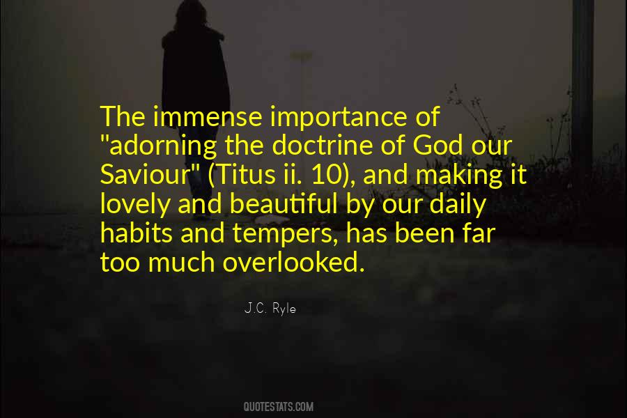 Importance Of God Quotes #668043