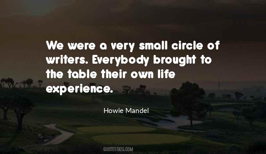 Quotes About A Small Circle #1838103