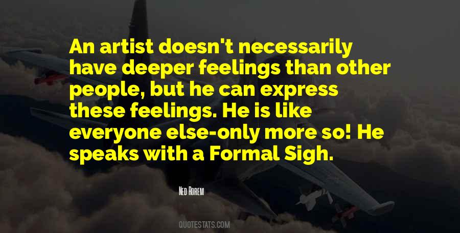 Artist Feelings Quotes #1512071