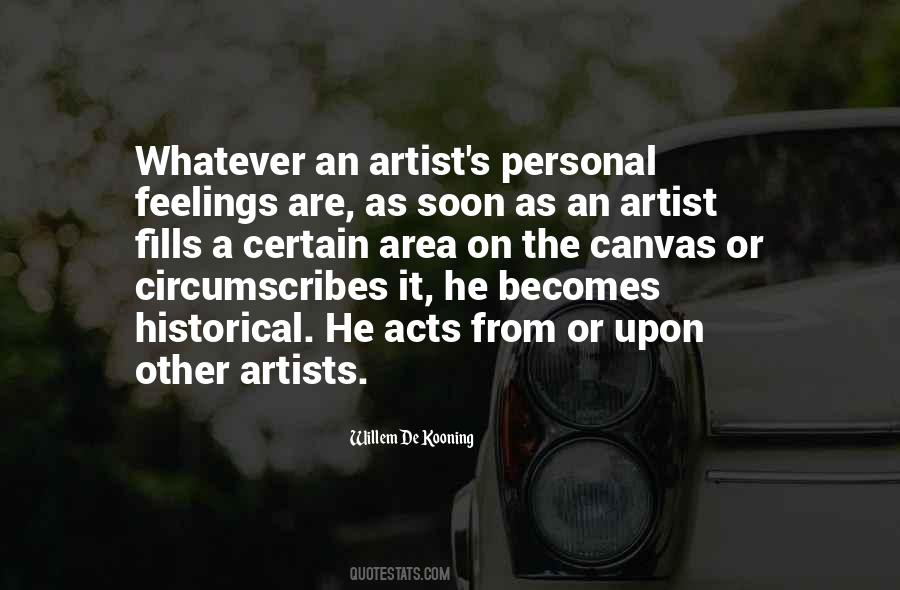 Artist Feelings Quotes #1564230