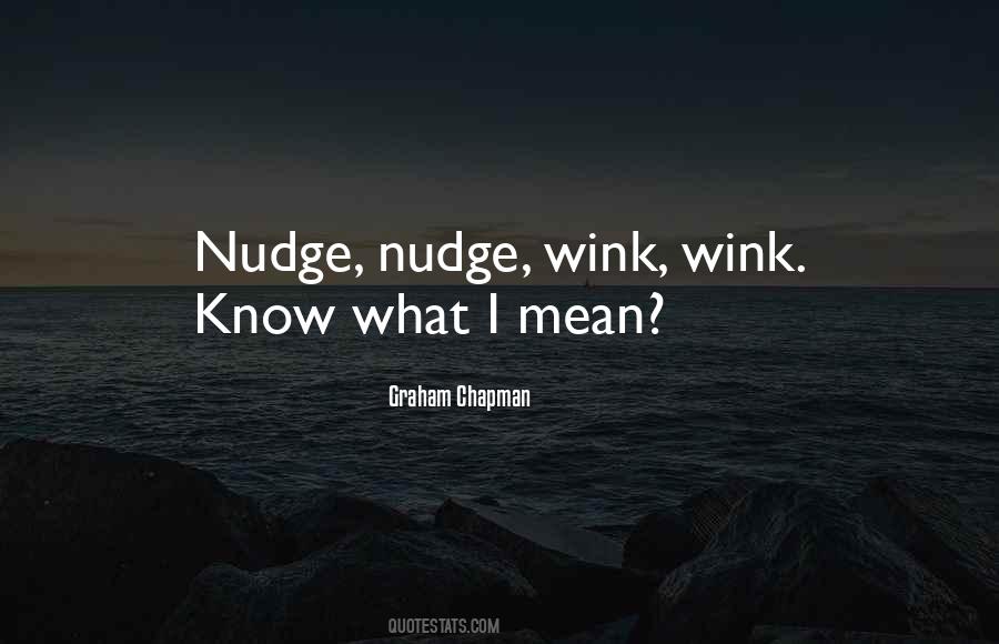Nudge Nudge Wink Wink Quotes #1565718