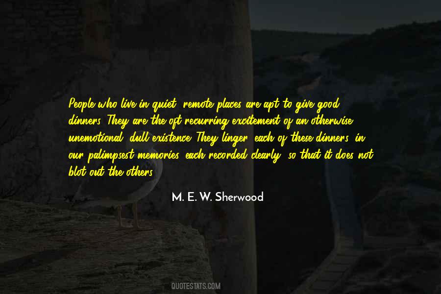 Quotes About Memories Of Places #1373009