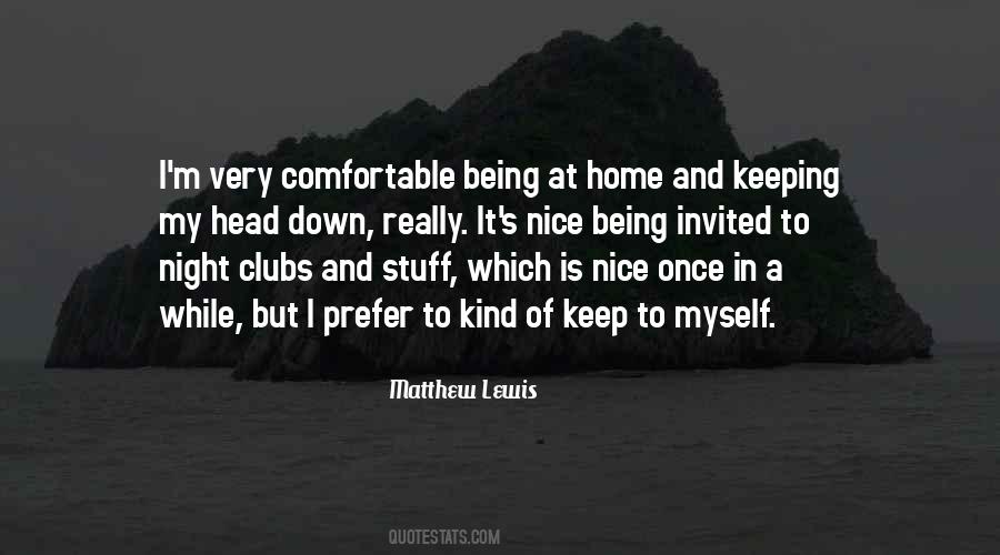 Night At Home Quotes #280909