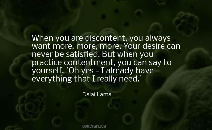 Your Contentment Quotes #1386548