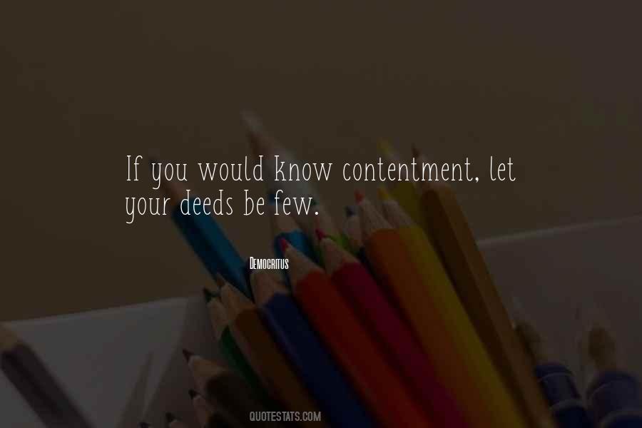 Your Contentment Quotes #722216