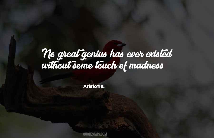 Genius Madness Quotes #1538888