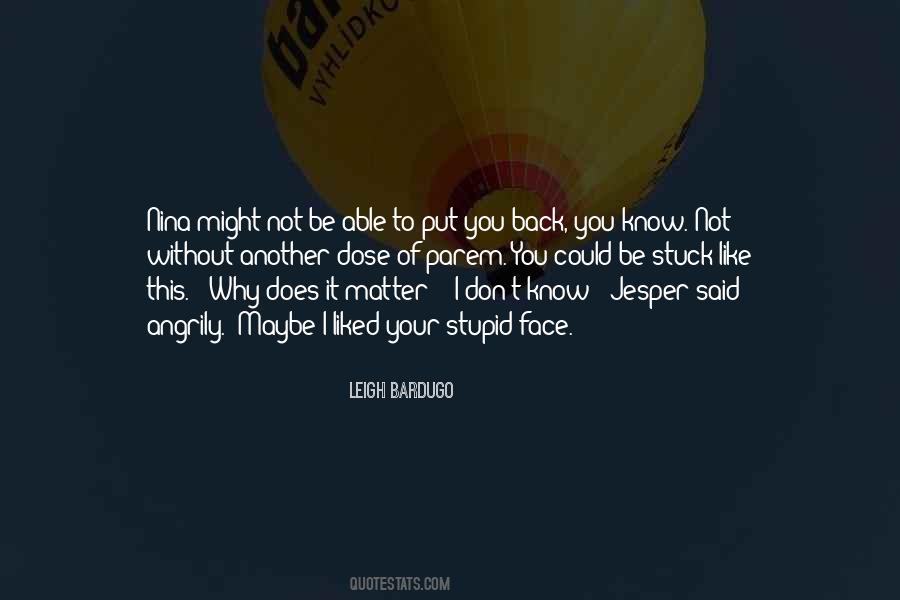 Why Does It Matter Quotes #1088662