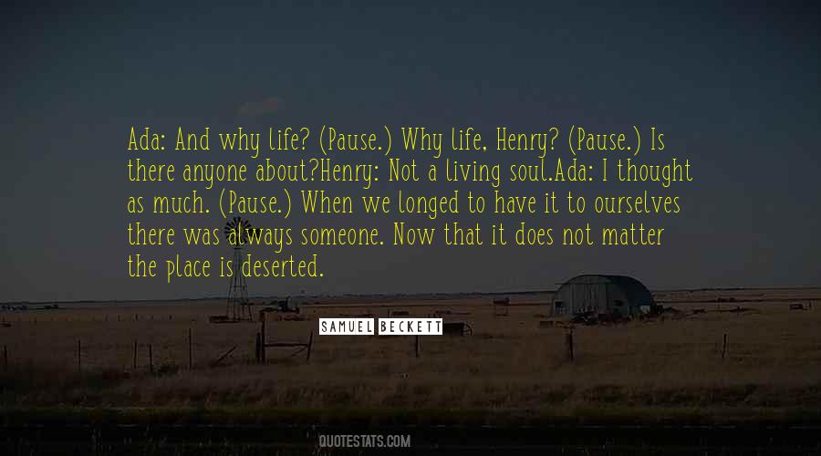 Why Does It Matter Quotes #874763
