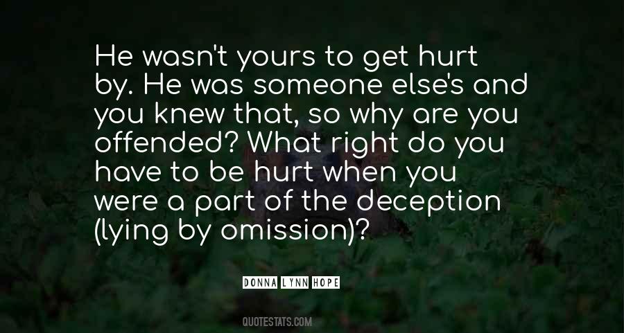 Hurt By Someone Quotes #1236068