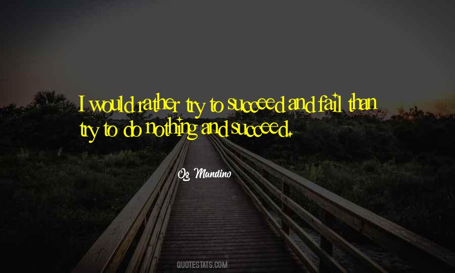 Try And Fail Quotes #174473
