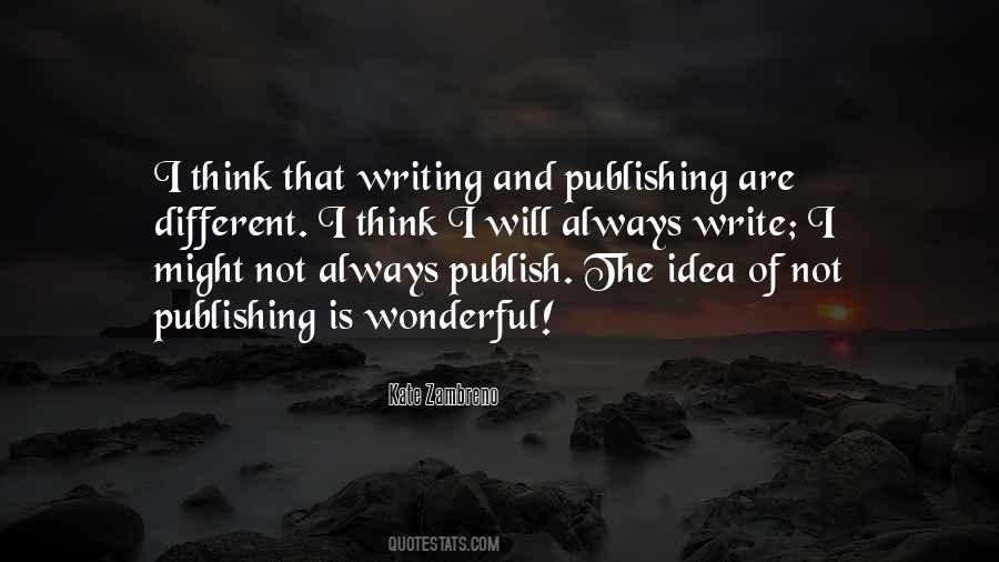 Write And Publish Quotes #284747