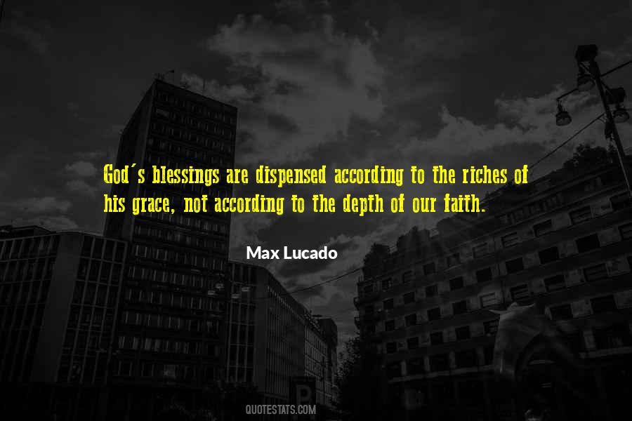Blessings And Grace Quotes #192251