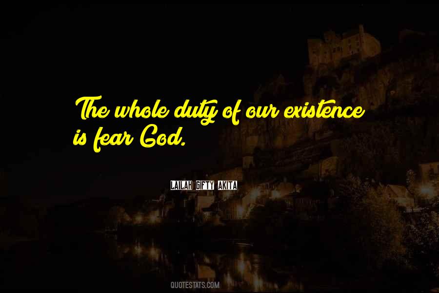 Duty Is God Quotes #298688