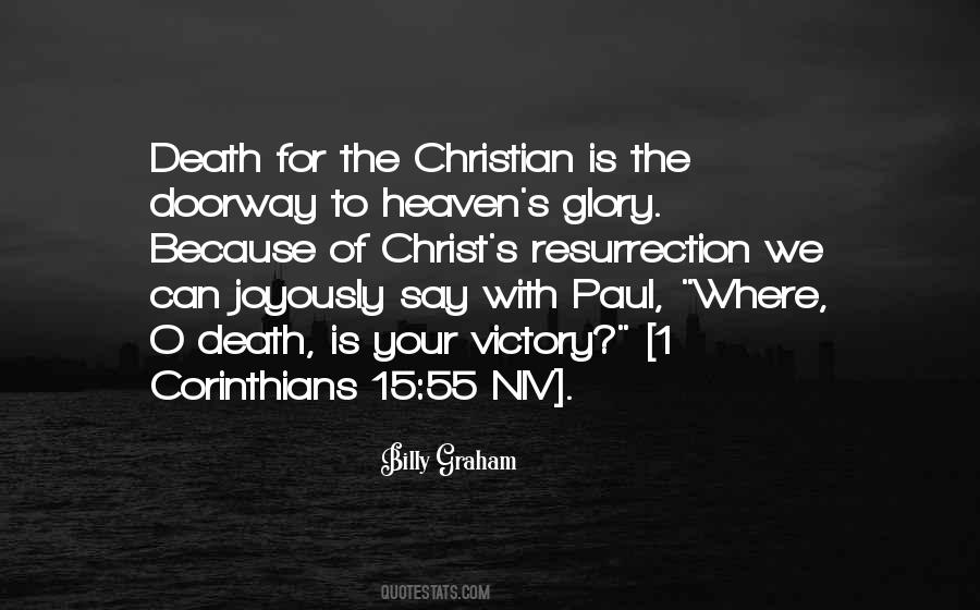 Billy Graham Resurrection Quotes #1060618