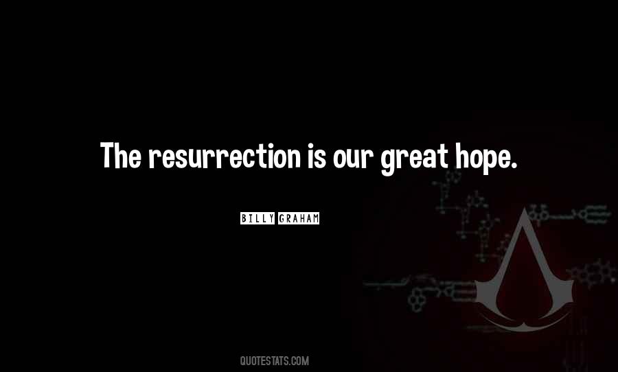 Billy Graham Resurrection Quotes #1314388