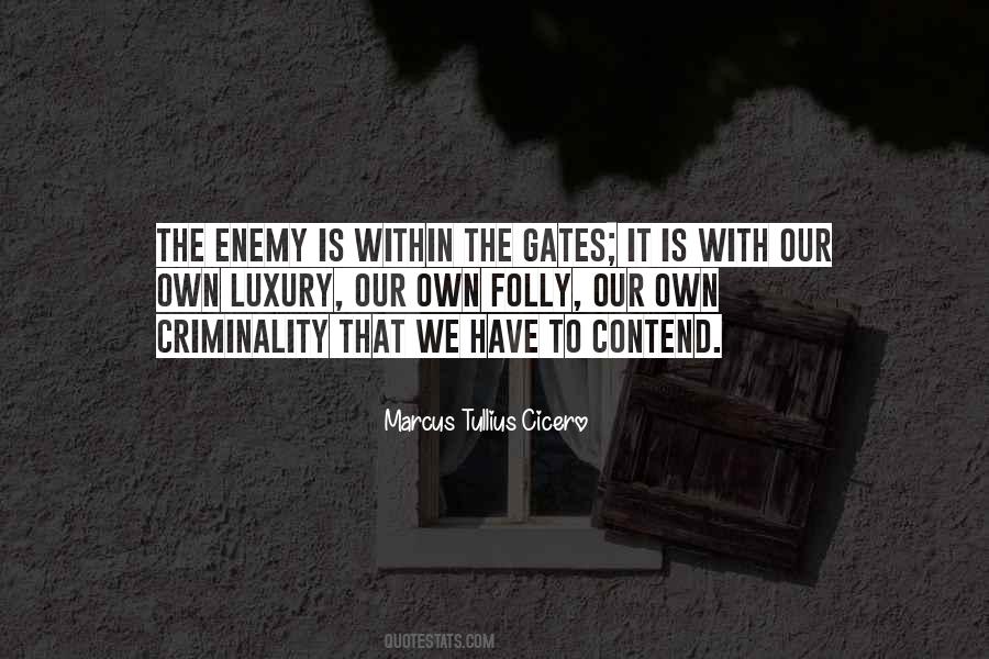 Own Enemy Quotes #1220495