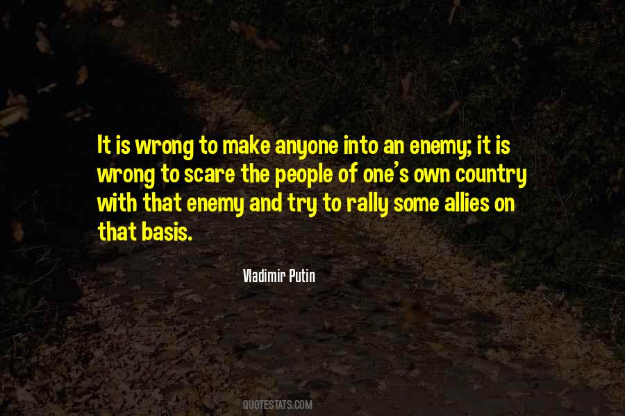 Own Enemy Quotes #953642