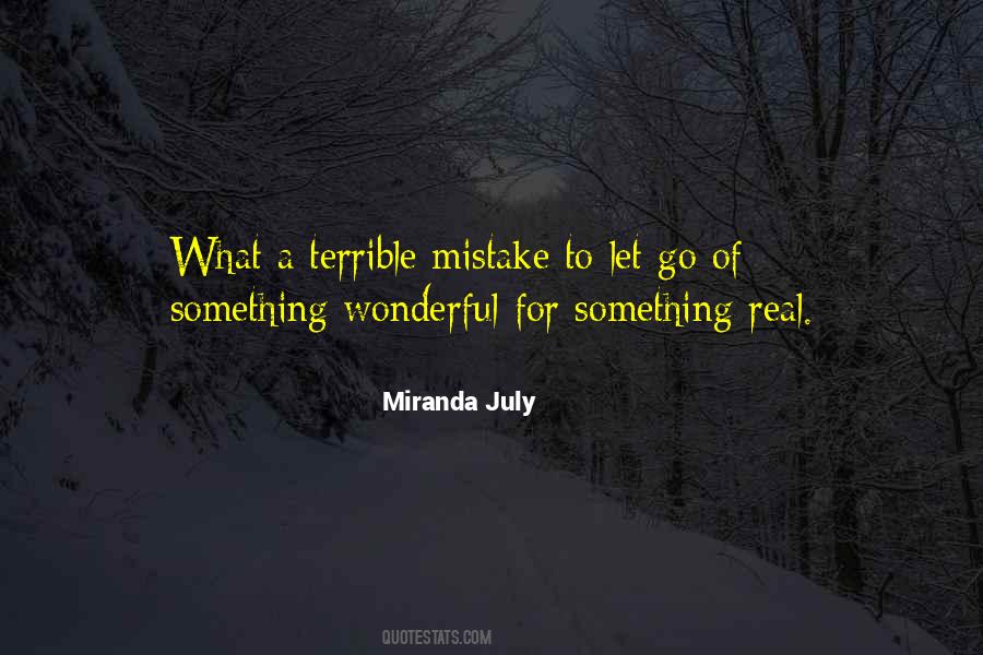 The Only Real Mistake Quotes #490775