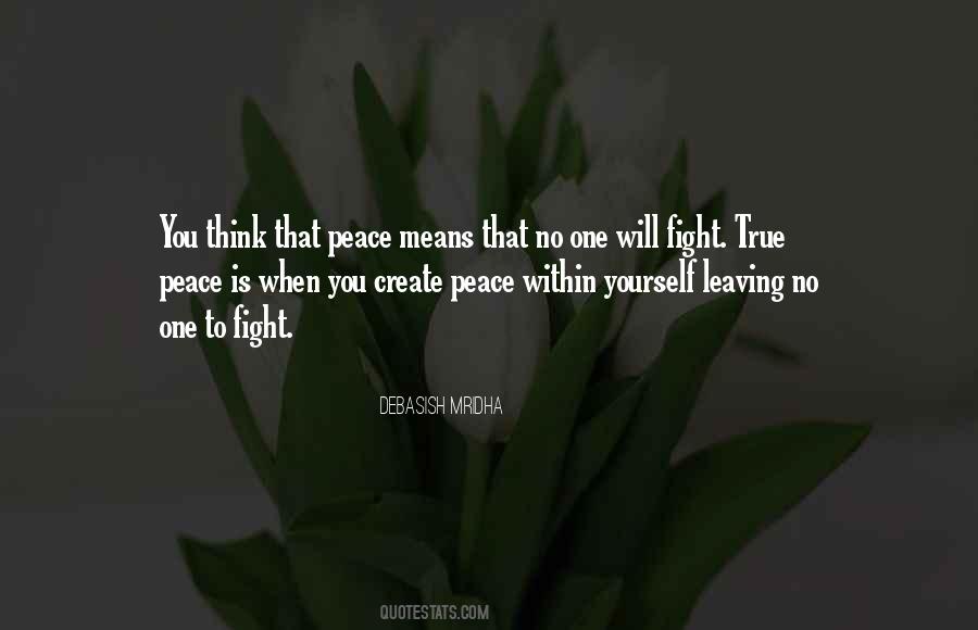 Peace Is Within You Quotes #1322500