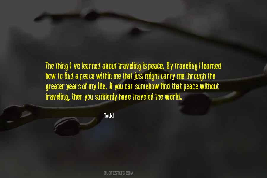 Peace Is Within You Quotes #460913