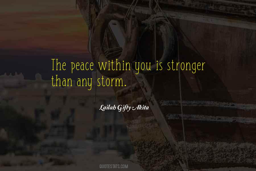 Peace Is Within You Quotes #68883