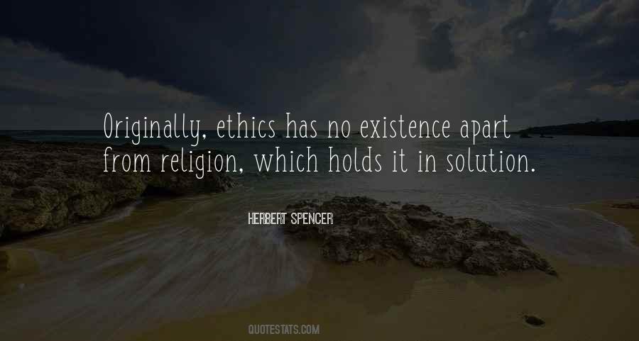 Religion Ethics Quotes #1611732