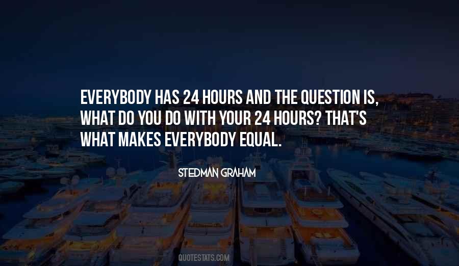 Everybody Has 24 Hours Quotes #1134902