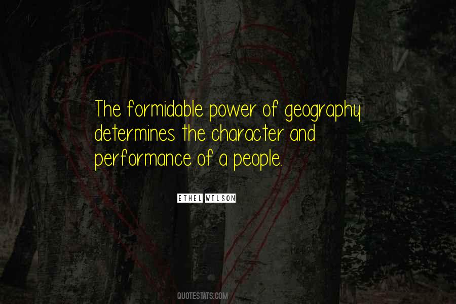 The Power Of Geography Quotes #436420