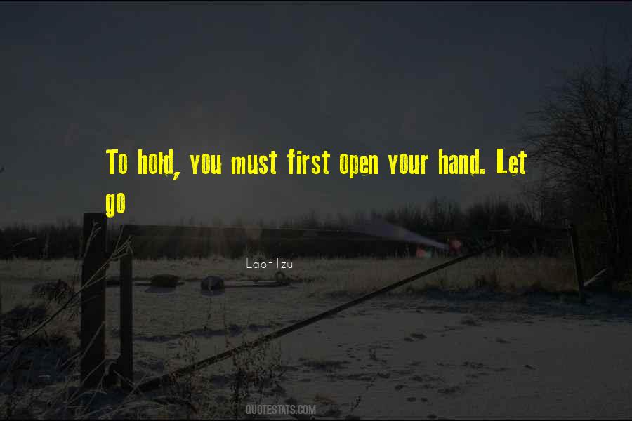 Open Your Hand Quotes #1403906