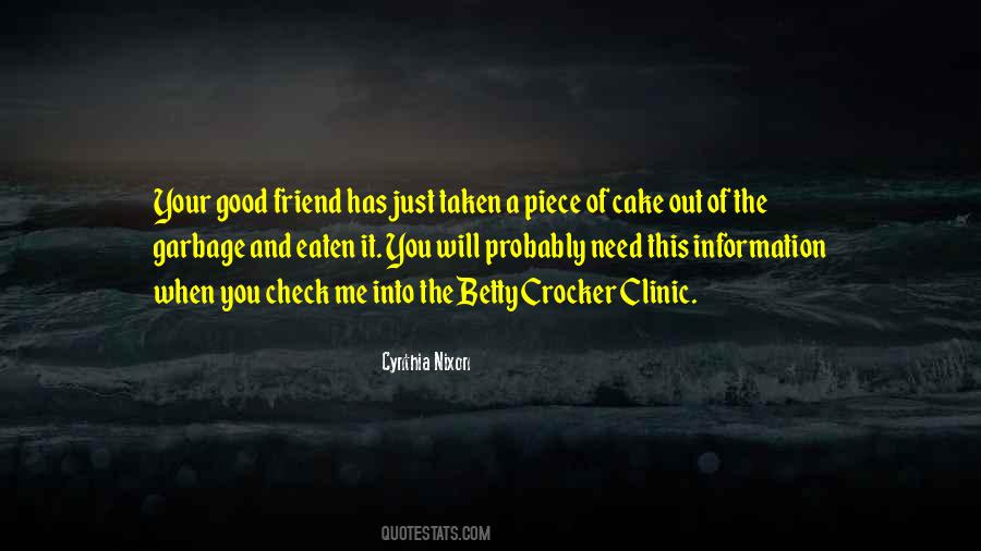 Good Cake Quotes #1133705