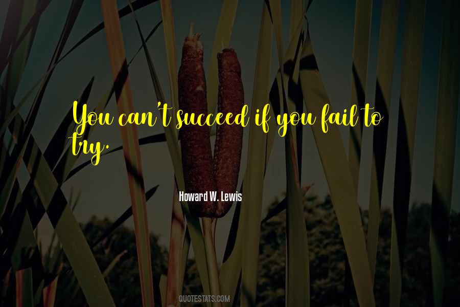 If You Fail To Try Quotes #887625