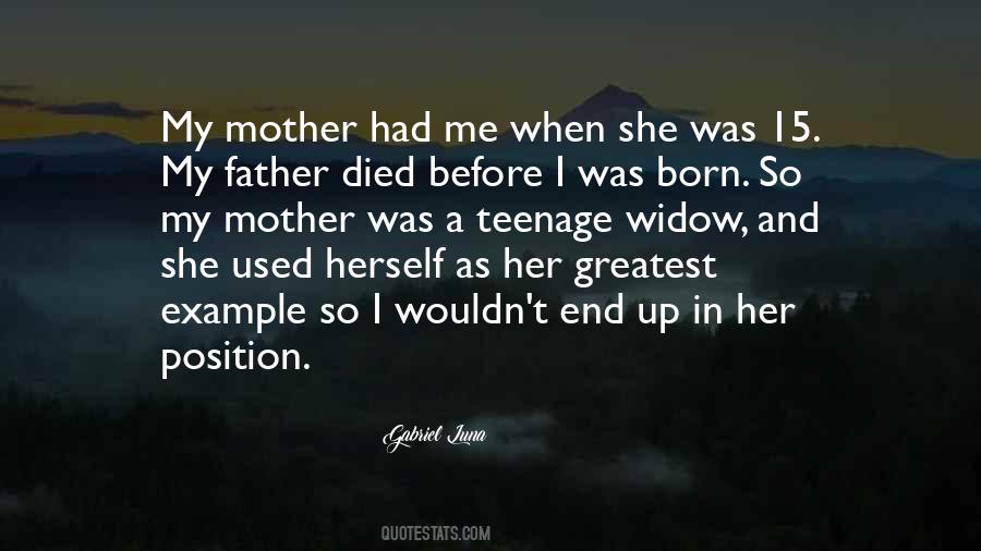 When My Mother Died Quotes #518635