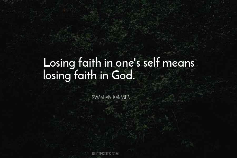Losing My Faith Quotes #716759