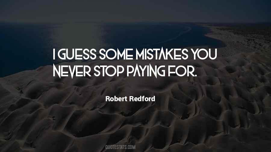 Paying For My Mistakes Quotes #1820202