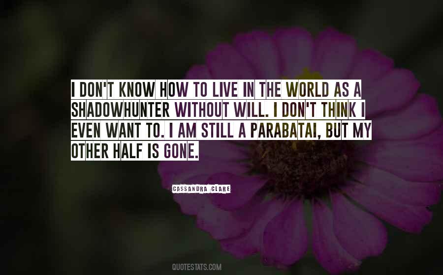 The World I Live In Quotes #531054