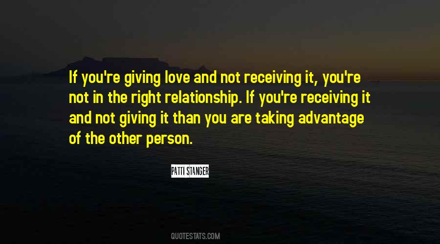 Quotes About Giving And Receiving Love #1577527