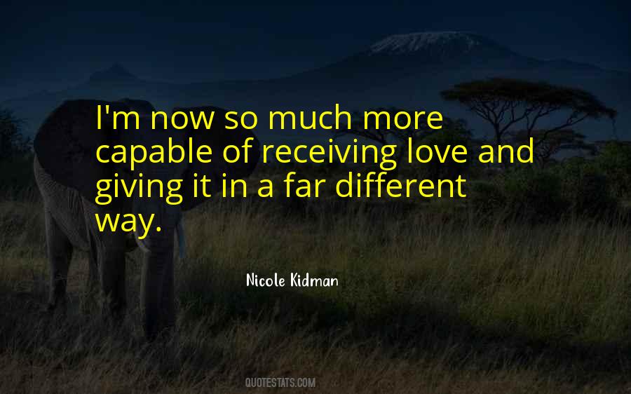 Quotes About Giving And Receiving Love #1803465