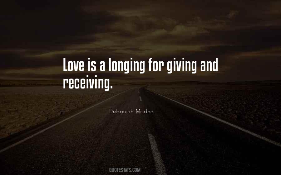 Quotes About Giving And Receiving Love #466804