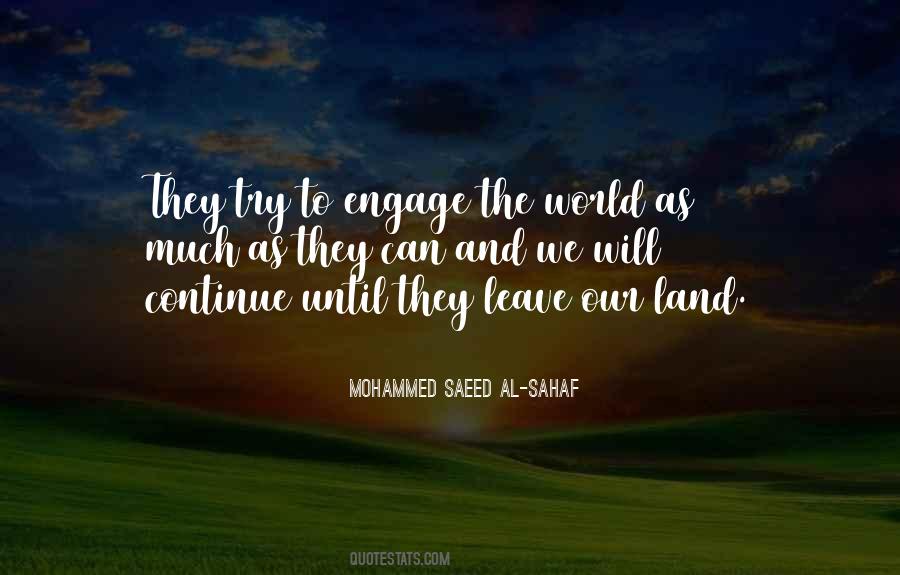 Leave World Quotes #569470
