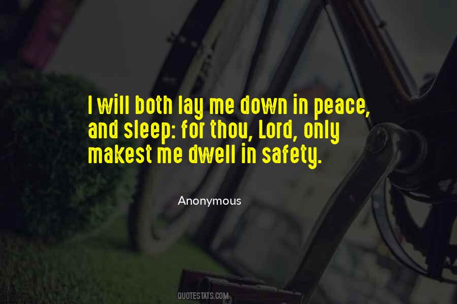 As I Lay Me Down To Sleep Quotes #1875622