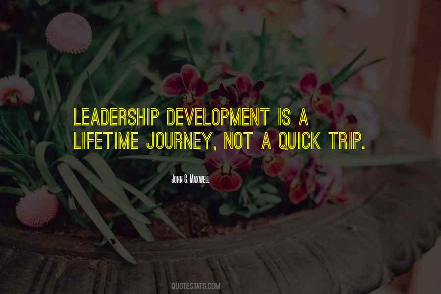 Journey Of Leadership Quotes #734320