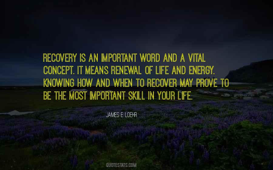 Recovery Life Quotes #1034870