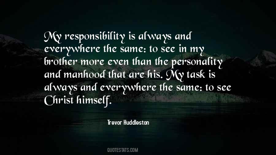 Brother Responsibility Quotes #963631