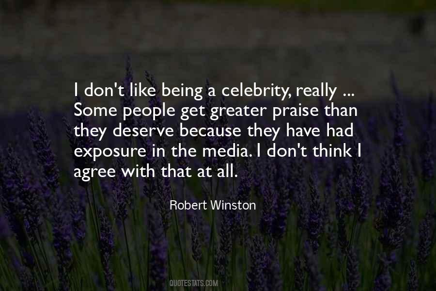 Being A Celebrity Quotes #1710155