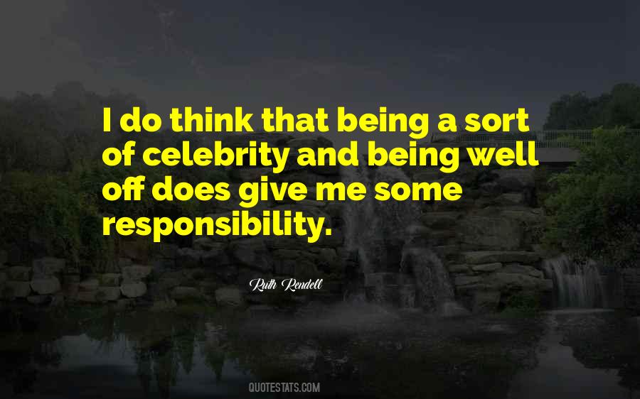 Being A Celebrity Quotes #39192