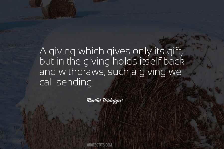 Quotes About Giving A Gift #395609