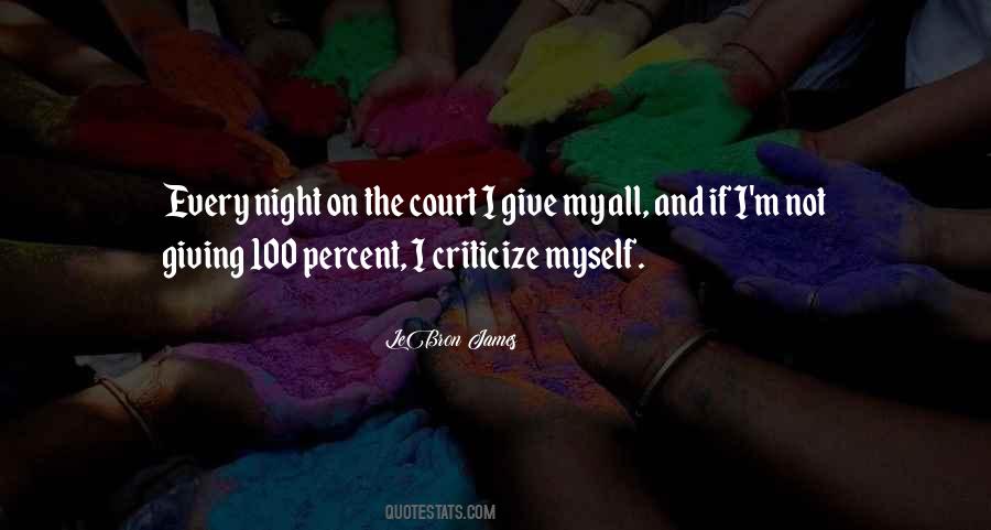 Quotes About Giving 100 Percent #1569849