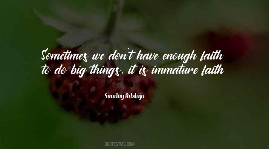 Big Faith Quotes #1118851